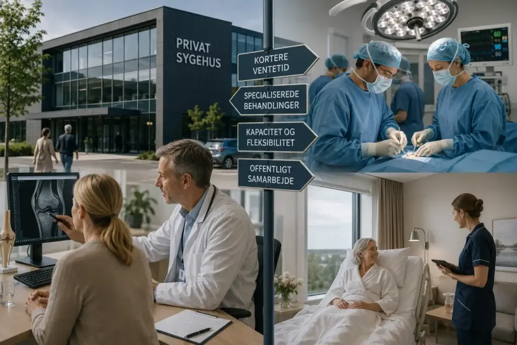 Privat hospital med behandling og samarbejde