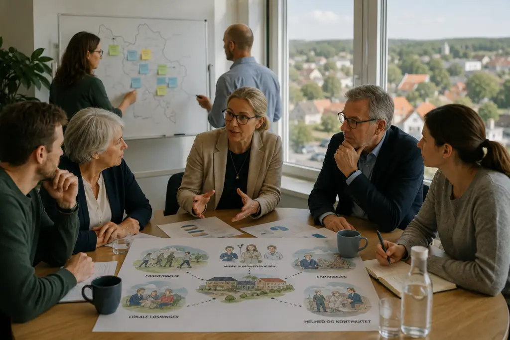 Møde om sundhedsreform og samarbejde.