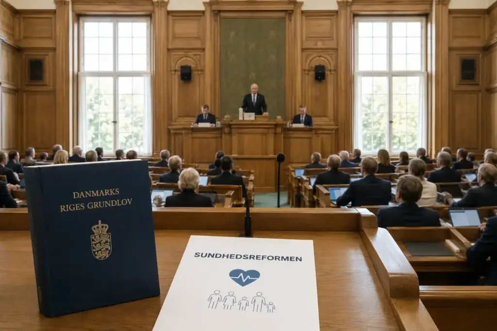 Folketinget diskuterer sundhedsreformen.