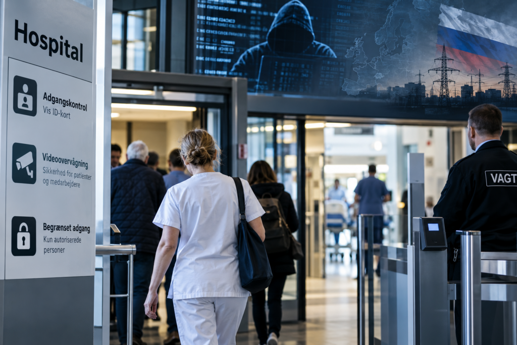 Hospital med personale og besøgende